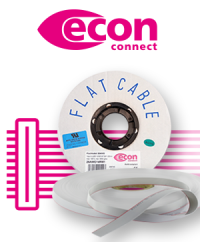 Perfect for IDC connections: The flat ribbon cables from econ connect