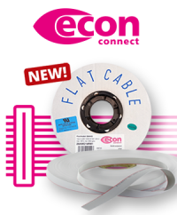 Perfect for IDC connections: The flat ribbon cables from econ connect