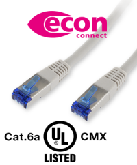 Patch cable Cat.6a UL-Listed CMX